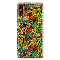 Samsung Galaxy A20s Kılıf Doodle Happy New Year Arka Kapak Koruma Desenli Full Koruyucu