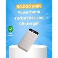 Çoklu Cihaz Uyumlu Led Ekranlı 50000 Mah Powerbank