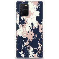 Samsung Galaxy A91 / S10 Lite Kılıf HD Baskılı Kılıf - Lacivert + Tam Ekran Koruyucu