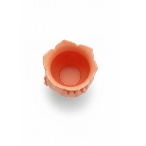 3d Özel Baskı Turuncu Çiçekli Dekoratif Vazo Salon Ofis Dekoru