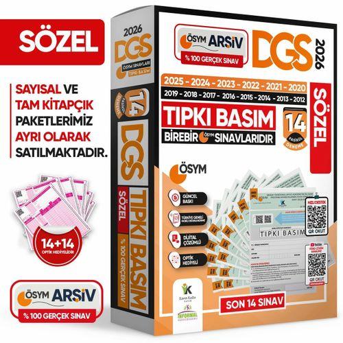 2026 DGS SÖZEL (SÖZ) ÖSYM Çıkmış Soru Tıpkı Basım 14lü Deneme Kitapçığı Türkiye Geneli Çözümlü