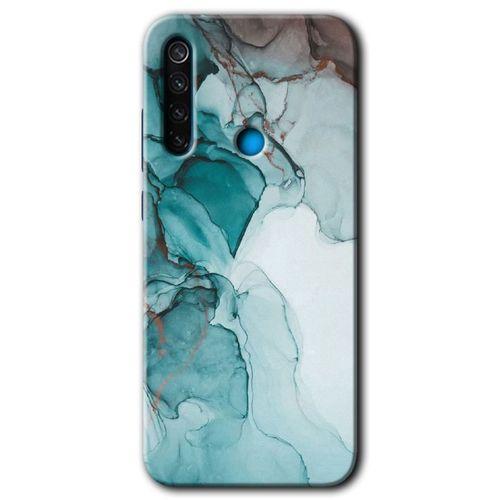 Potkal Hediye Fabrikası Xiaomi Redmi Note 8T Kılıf HD Desen Baskılı Arka Kapak - Buzul Mermer