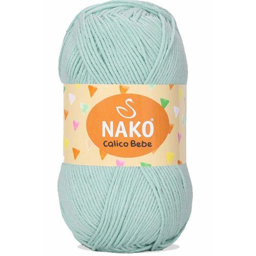 1 Adet Calico Bebe Pamuklu Bebek Ve Battaniye Örgü Ipi 13281 Su Yeşili