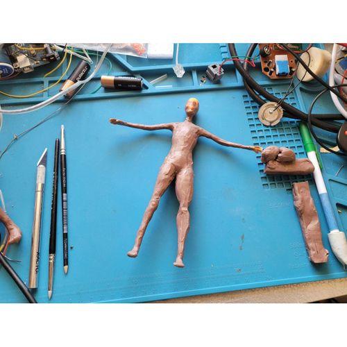 Kadın Humanoid Mache Heykel Çekirdek İskelet – 6899295