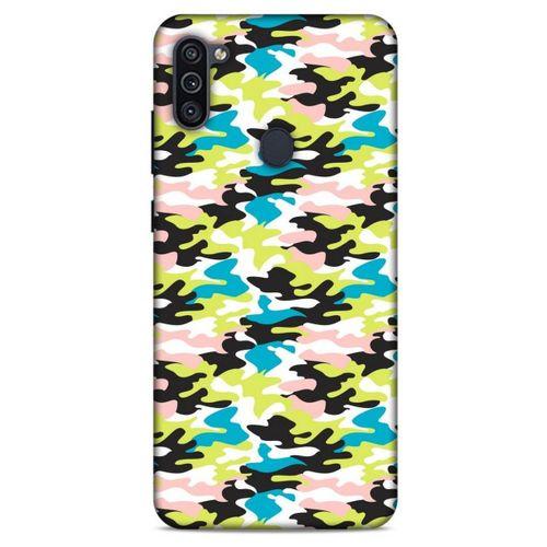 Kamuflaj 04 Samsung Galaxy M11 Kılıf Silikon Kapak
