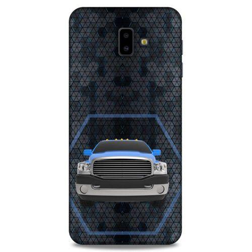 Lopard Samsung Galaxy J6 Plus Uyumlu Kılıf PickUpX (8) Baskılı Kılıf Gece Mavi