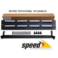 SPEED SP-CU648 2U 48 PORT CAT6 DOLU UTP PATCH PANEL + KABLO DÜZENLEYİCİ