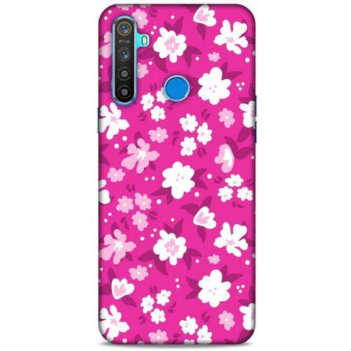 Realme 5i Uyumlu Kılıf Pembe Delisi (7) Telefon Kılıfı Çiçekli