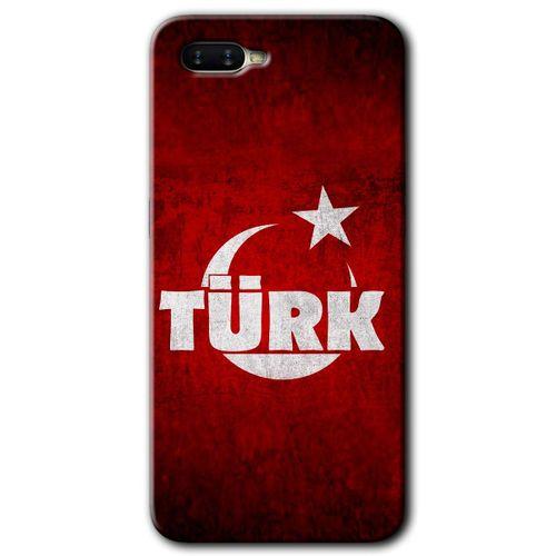 OPPO Oppo Rx 17 Neo Kılıf HD Desen Baskılı Arka Kapak - Ayyıldız Türk