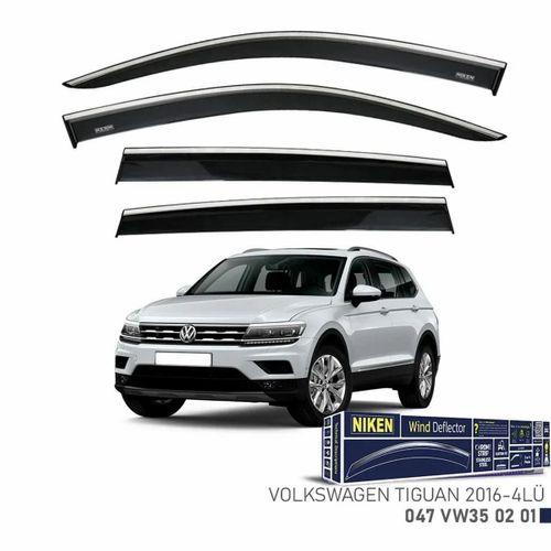 Niken Volkswagen Uyumlu Tiguan 2016-2020 Kromlu Cam Rüzgarlığı 4'L