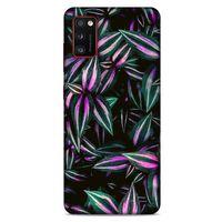 Lopard Samsung Galaxy A41 Uyumlu Kılıf Bahar (28) Arka Kapak Pembe Yeşil