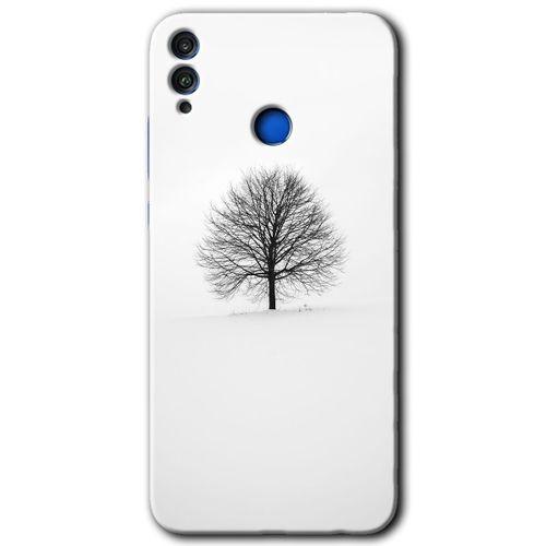 Honor 8x HD Baskılı Kılıf + 9D Tam Ekran Koruyucu - Alone Tree