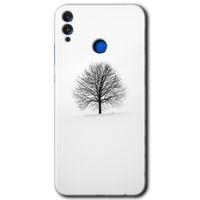 Honor 8x HD Baskılı Kılıf + 9D Tam Ekran Koruyucu - Alone Tree