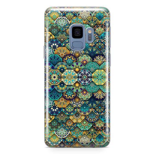 Samsung Galaxy S9 Kılıf Sekizgen Motifler Arka Kapak Koruma Desenli Full Koruyucu