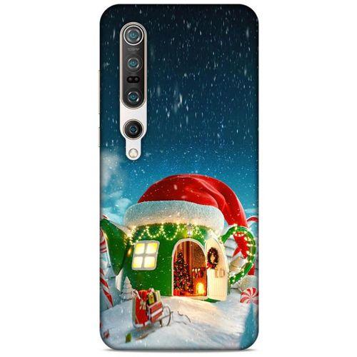 Xiaomi Mi 10 Pro Kılıf Snowix (2) Kabı Yeşil Kırmızı