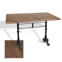 Dockers Çipa 3002 Döküm Ayak Masa 70x120 cm - (Werzalit, Wermodin ve Allzalit Tabla) - Rustic Dark