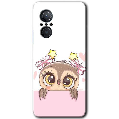 Huawei Nova 9 SE Kılıf HD Desen Baskılı Arka Kapak - Sevimli Baykuş