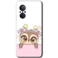 Huawei Nova 9 SE Kılıf HD Desen Baskılı Arka Kapak - Sevimli Baykuş