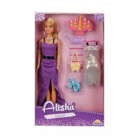 3393 SUN-RST-SIS Minik Alisha Yedek Kıyafetli Bebek Set 29 cm - Sunman