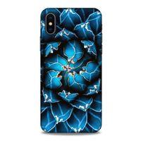 Lopard Apple iPhone XS Uyumlu Kılıf Bahar (1) Kılıfı Mavi