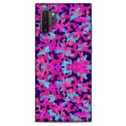 Samsung Galaxy Note 10 Plus Uyumlu Kılıf Pembe Delisi (33) Hybrid Kılıf Kamuflaj
