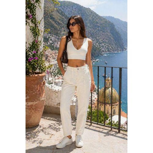 ÖZEL KOLEKSİYON BELİ AYARLANABİLİR DENİM PANTOLON (AG-1046-2)