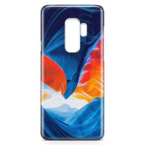 Samsung Galaxy S9 Plus Kılıf Turuncu Kanyon Arka Kapak Koruma Desenli Full Koruyucu