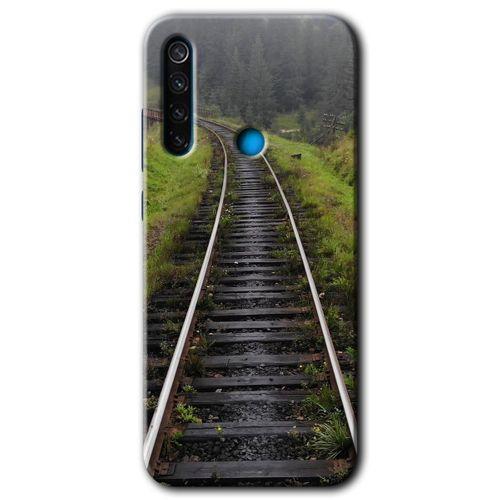 Redmi Note 8 Kılıf HD Desen Baskılı Arka Kapak - Tren Yolu + Kırılmaz Cam