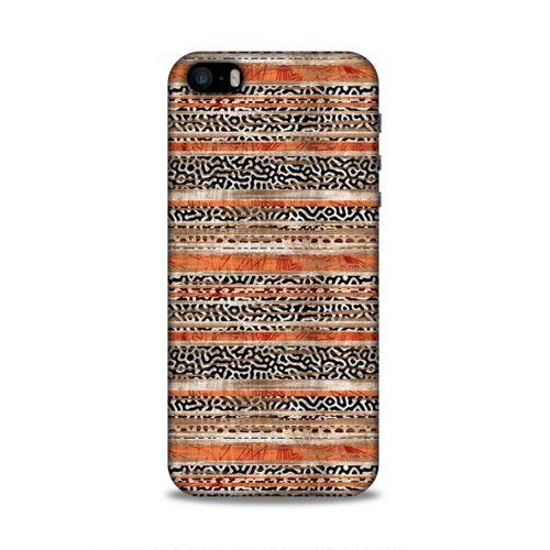 Apple Iphone 5S Uyumlu Kılıf Romans (16) Kalın Kılıf Leopar