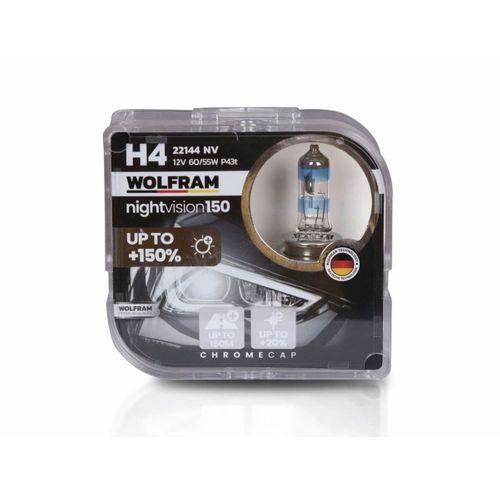 Wolfram H4 Ampul NV +%150 Fazla Işık ve %20 Beyaz Işık 12V 60/55W