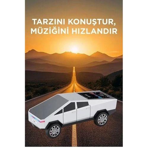 D68 Cyber Model Araba Tasarımlı Bluetooth Hoparlör 15w Güçlü Ses Rgb Led /tws/usb Beyaz