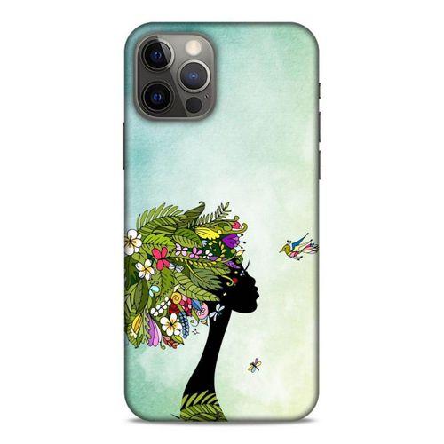 Lopard Apple iPhone 12 Pro Uyumlu Kılıf Sürreal Yüzler ♀ (37) Silicone Cover Baskılı