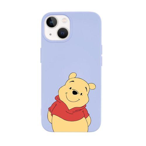 iPhone 14 Plus Uyumlu Pooh Desenli Premium Silikonlu Lansman Telefon Kılıfı