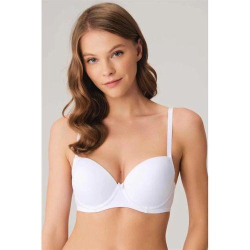 Balenli Destekli Dolgulu Askıları Çıkabilen Günlük T-shirt Sütyeni