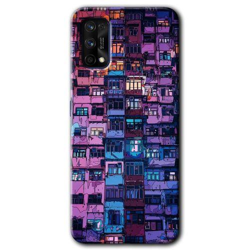 Realme 7 Pro Kılıf HD Desen Baskılı Arka Kapak - Şehir Görünümü