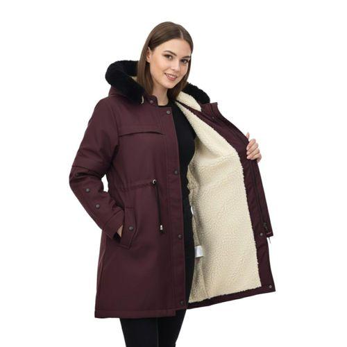 Kadın Kapüşonlu İçi Peluş Mont BGL-ST05026