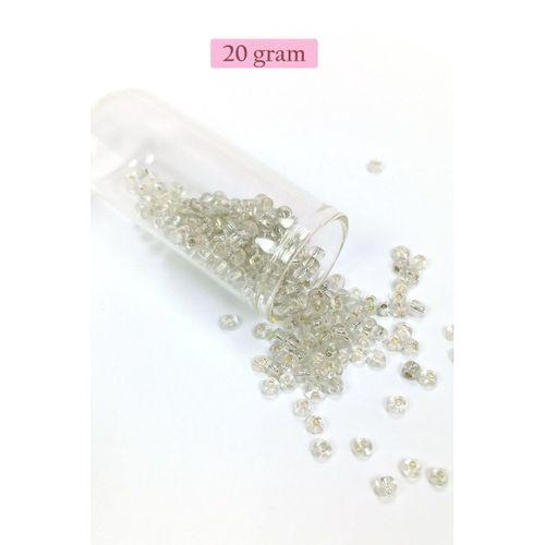 Dökme Cam Kum Boncuk Büyük Boy (6/0) 4 mm - 4 Renk - Toplam 80 Gram - BNC410
