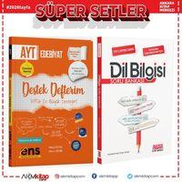 ENS Yayıncılık AYT Türk Dili ve Edebiyatı Destek Defteri ve AKM Dil Bilgisi Soru Bankası Seti 2 Kitap