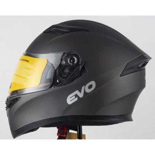 SEVGENT Kask Çeneli Gözlüklü Evo Titanyum Gri 31605 -M-