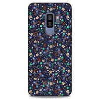 Samsung Galaxy S9 Plus Kılıf Kelebek Etkisi (8) Baskılı Kılıf Turkuaz Beyaz