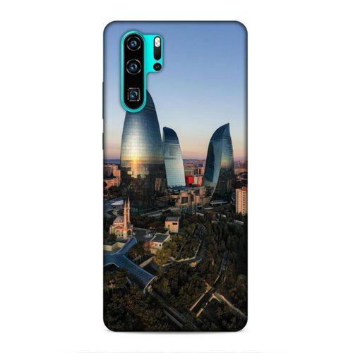 Huawei P30 Pro Uyumlu Kılıf Azarbaijan (32) Soft Silikon Kılıf Azerbaycan Kuleleri