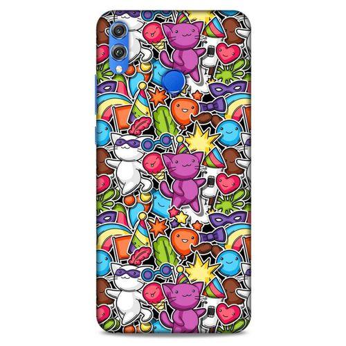 Huawei Honor 8x Kılıf Japonya (16) Kalın Kılıf Japon Pokemon