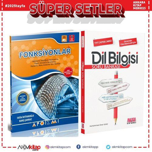 Apotemi Fonksiyonlar ve AKM Dil Bilgisi Soru Bankası Seti 2 Kitap