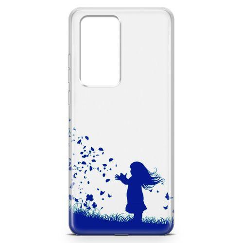 Huawei P40 Pro Kılıf Özgür Kız Arka Kapak Koruma Desenli Full Koruyucu