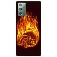 Lopard Samsung Galaxy Note 20 Uyumlu Kılıf FireX (50) Shockproof Kılıf İskelet Kafa