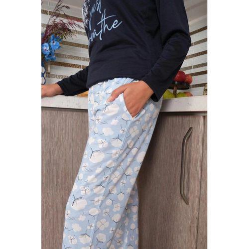 Kadın Penye Uzun Kol Pijama Takım Laciver