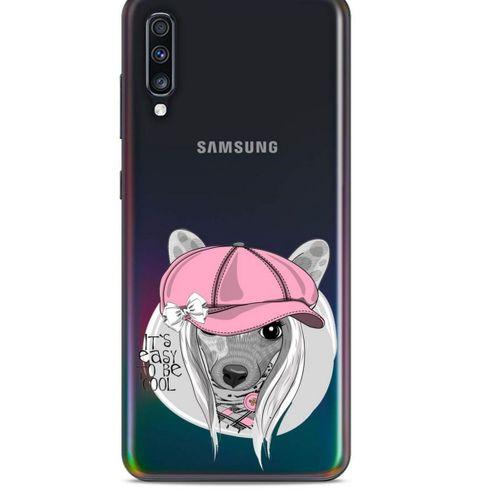 Zoologix (64) Samsung Galaxy A70s Şeffaf Kılıf Silikon Desenli