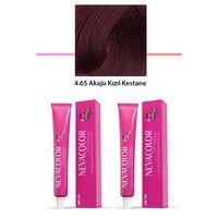 2 li Set Premium 4.65 Akaju Kızıl Kestane - Kalıcı Krem Saç Boyası 2 X 50 g Tüp
