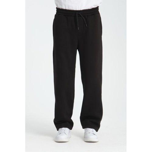 Baggy Kalıp 3 İplik Şardonlu Erkek Eşofman Altı - Siyah