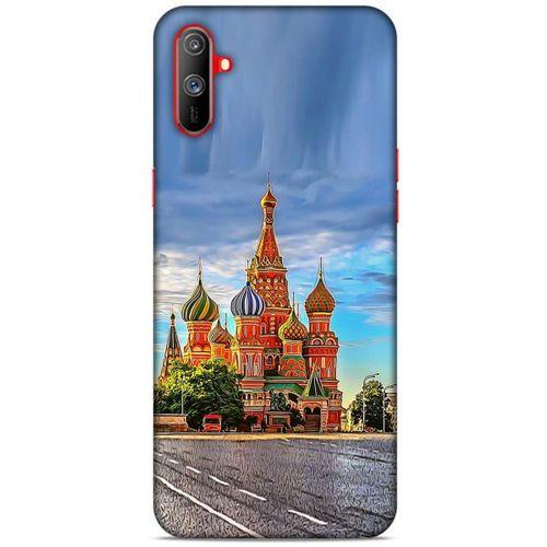 Oppo Realme C3 Kılıf Dünya Mimarisi (22) Tam Koruma Kılıfı Aziz Vasil Rusya